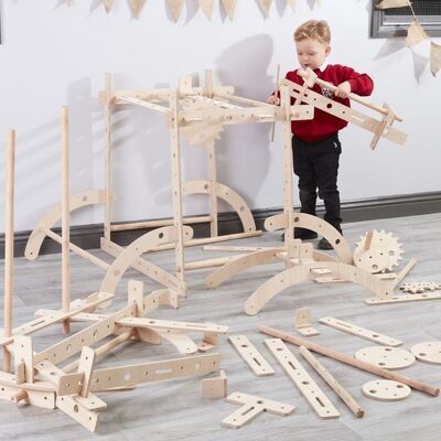 Juego de construcción de ingeniería STEM acogedor (más de 60 artículos) - 36858