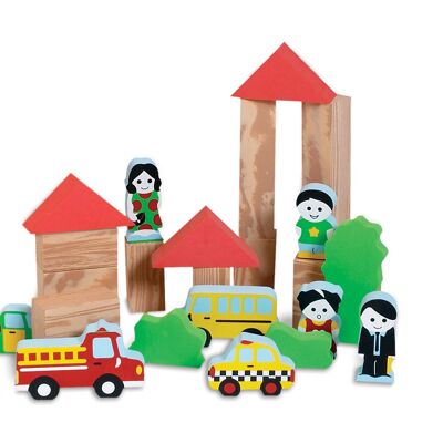 Blocs de mousse Edushape My Soft World - Ville