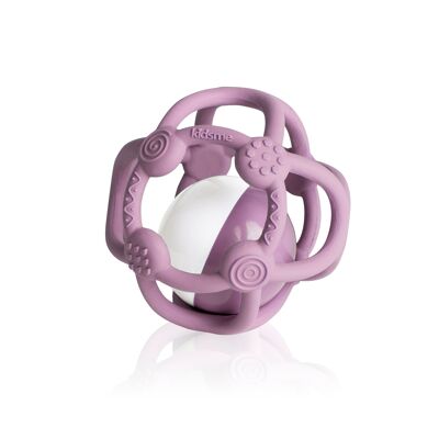 Hochet en silicone souple KidsMe lavande lilas - Jouet et anneau de dentition - jouet pour bébé