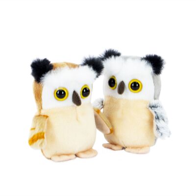 Peluche de la naturaleza viviente Búho bebé mini Buddies 5cm