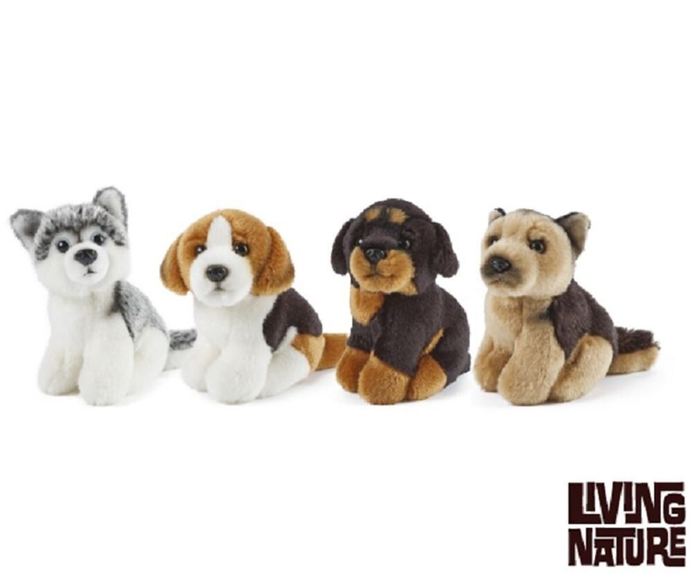 Living Nature Kuscheltier Miniaturhunde sortiert