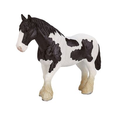 Cheval Clydesdale jouet Mojo Horses noir et blanc - 387085
