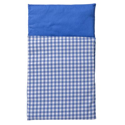 Van Dijk Toys Duvet - Blue and white checked
