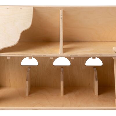 Van Dijk Toys Ferme en bois grande taille - Naturel (Qualité puériculture).)