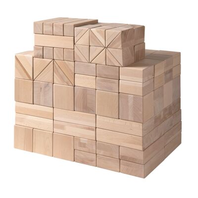 Ensemble de blocs en bois Van Dijk Toys La Haye 10 cm (qualité puériculture)