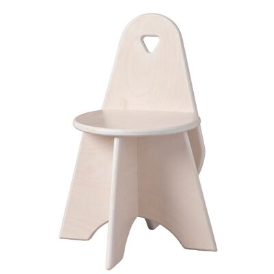 Trona de madera infantil Apollo de Van Dijk Toys, color blanco (calidad puericultura)