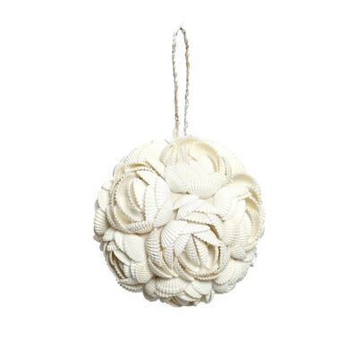 Bola de conchas de rosa - Blanca - M