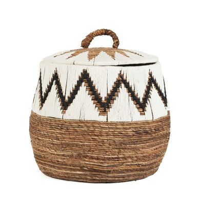 Panier de plage Little Bay - Blanc naturel - L