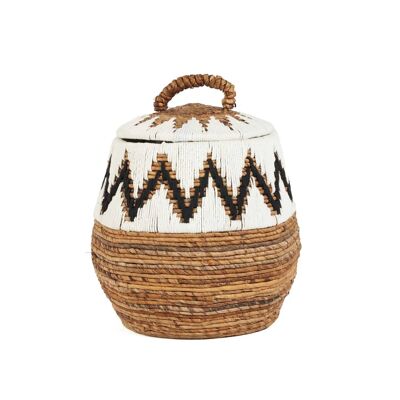 Panier de plage Little Bay - Blanc naturel - M