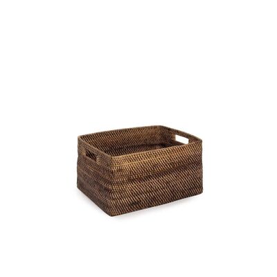 Cesta para revistas Colonial - Marrón natural - S