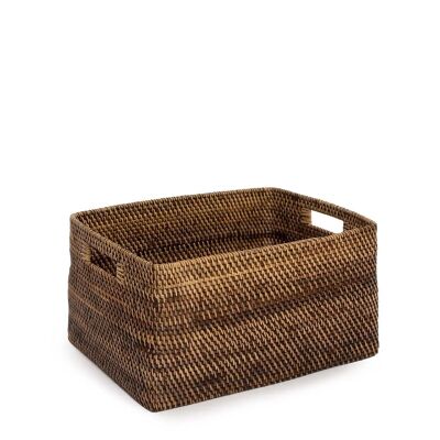 Cesta para revistas Colonial - Marrón natural - L