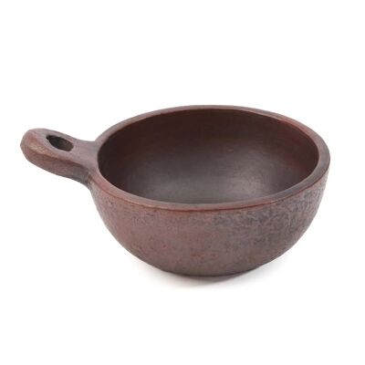 Cuenco étnico con asa - Terracota - S