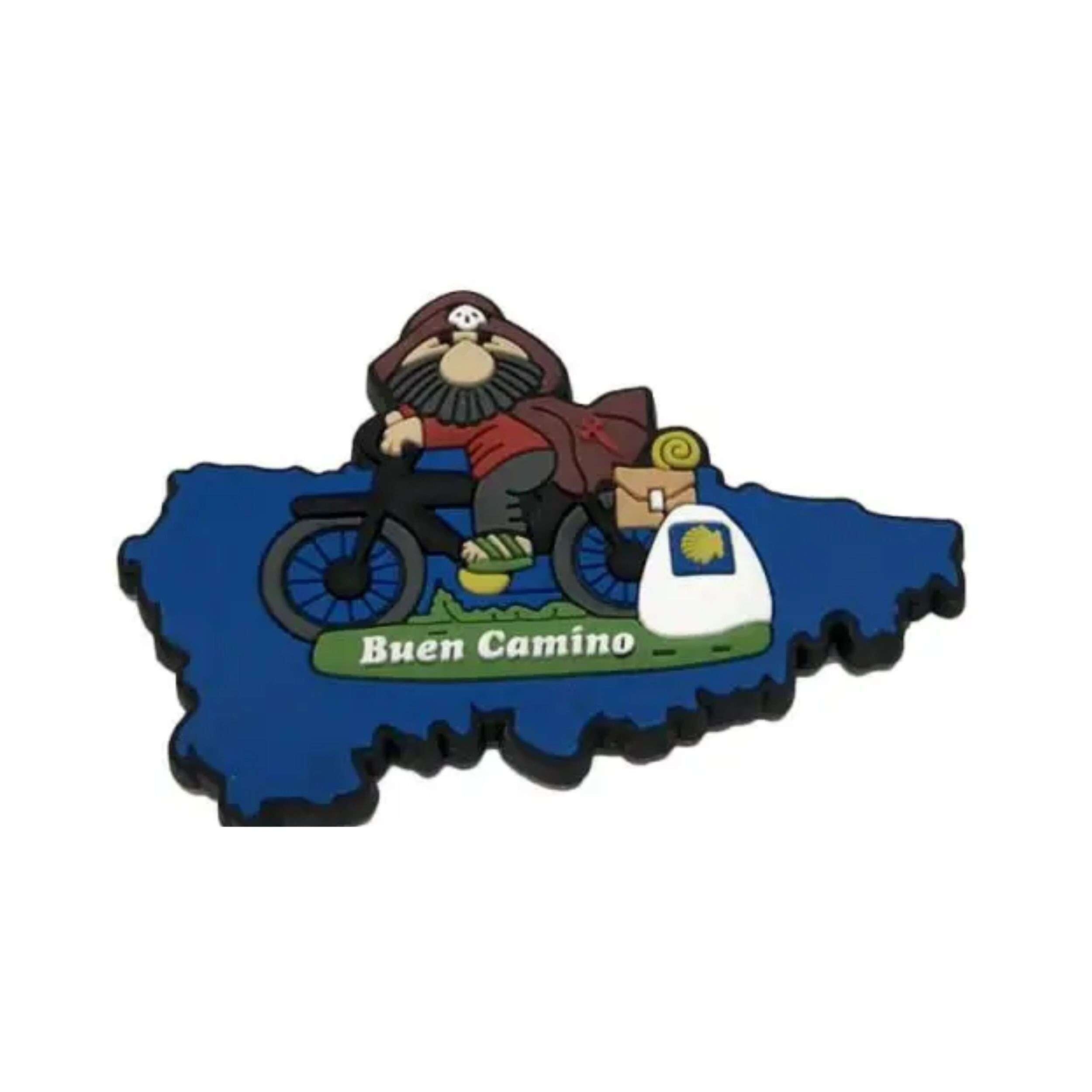 Aimant PVC – Carte cyclable du Chemin de Saint-Jacques-de-Compostelle Asturies – Ma015