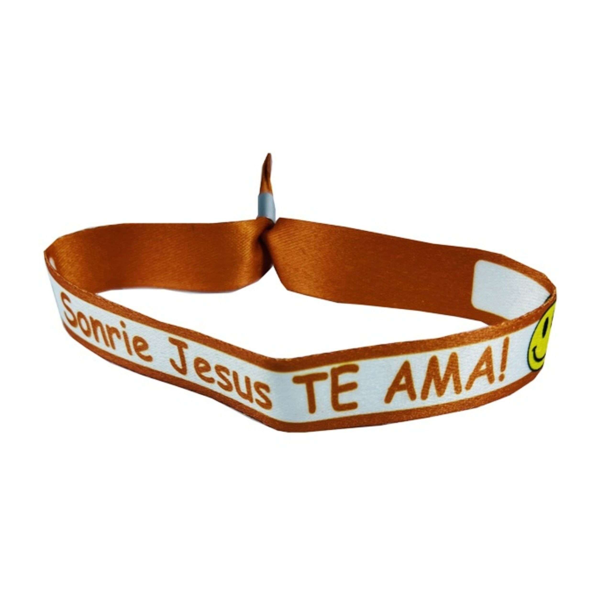 Bracelet - Smile Jesus Loves You!Orange - P534