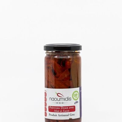 Sticks of sweet peppers with organic grape must