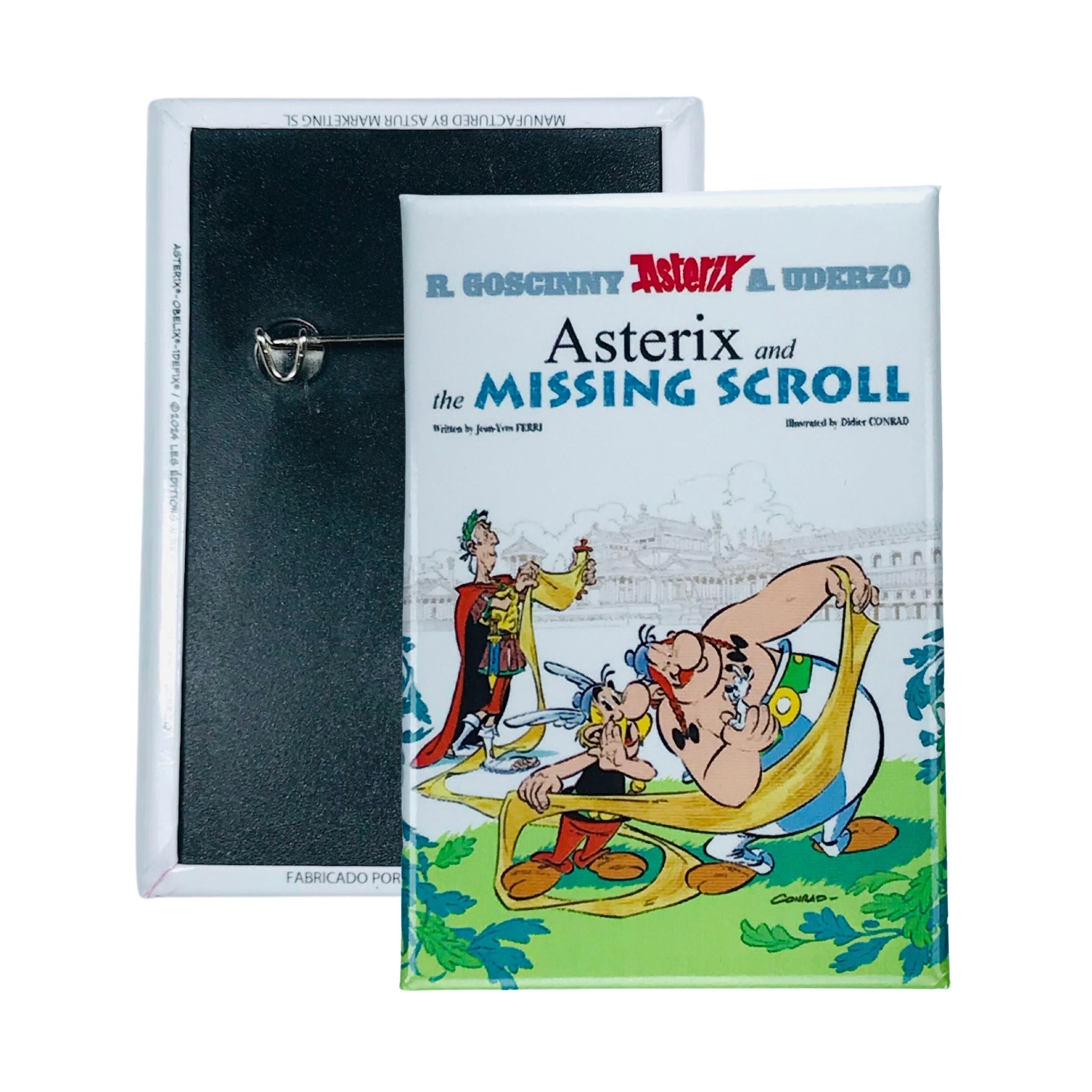 Chapa © 36 - Asterix and the Missing Scroll - Portada Comic - Inglés - A#276