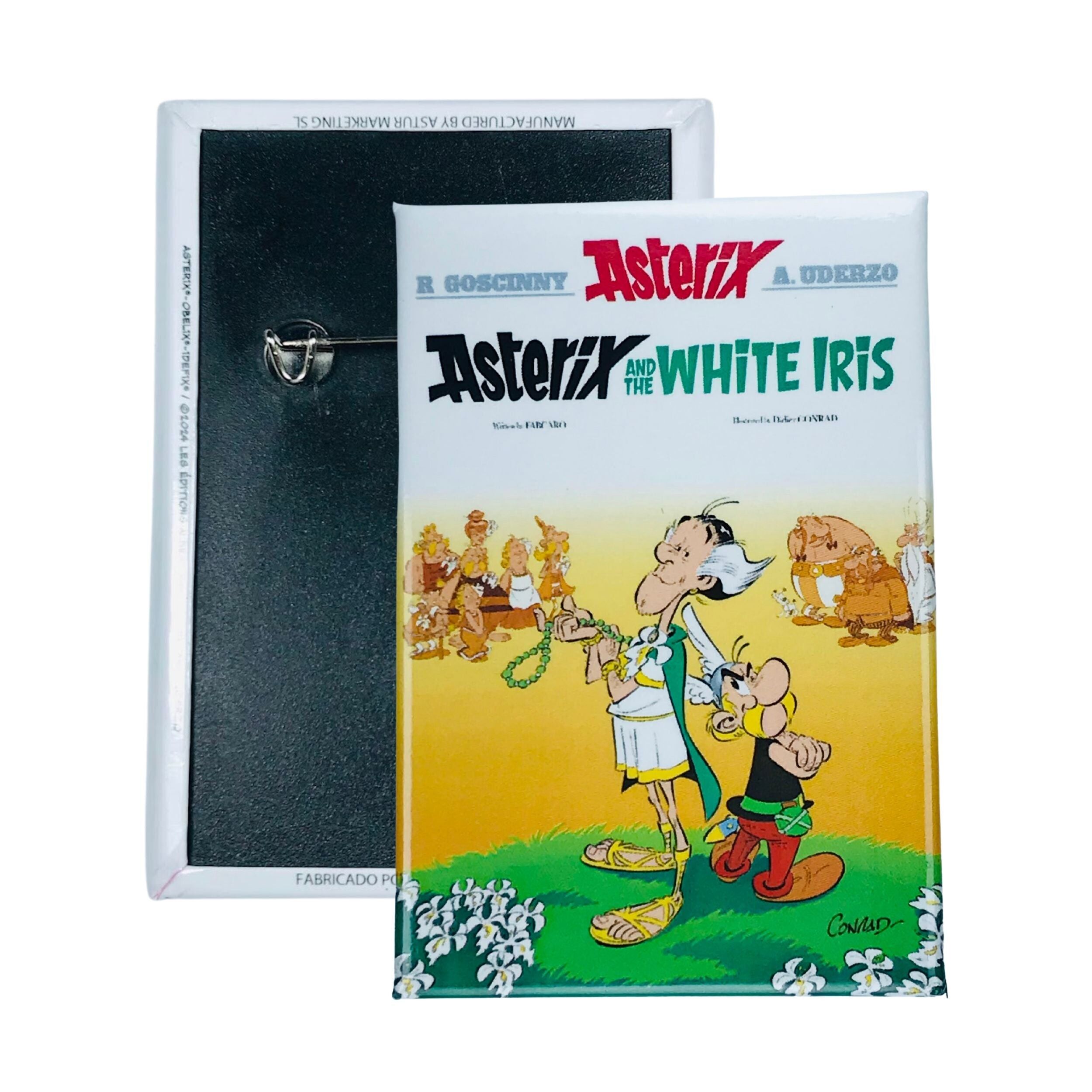 Chapa © 40 - Asterix and the White Iris - Portada Comic - Inglés - A#280