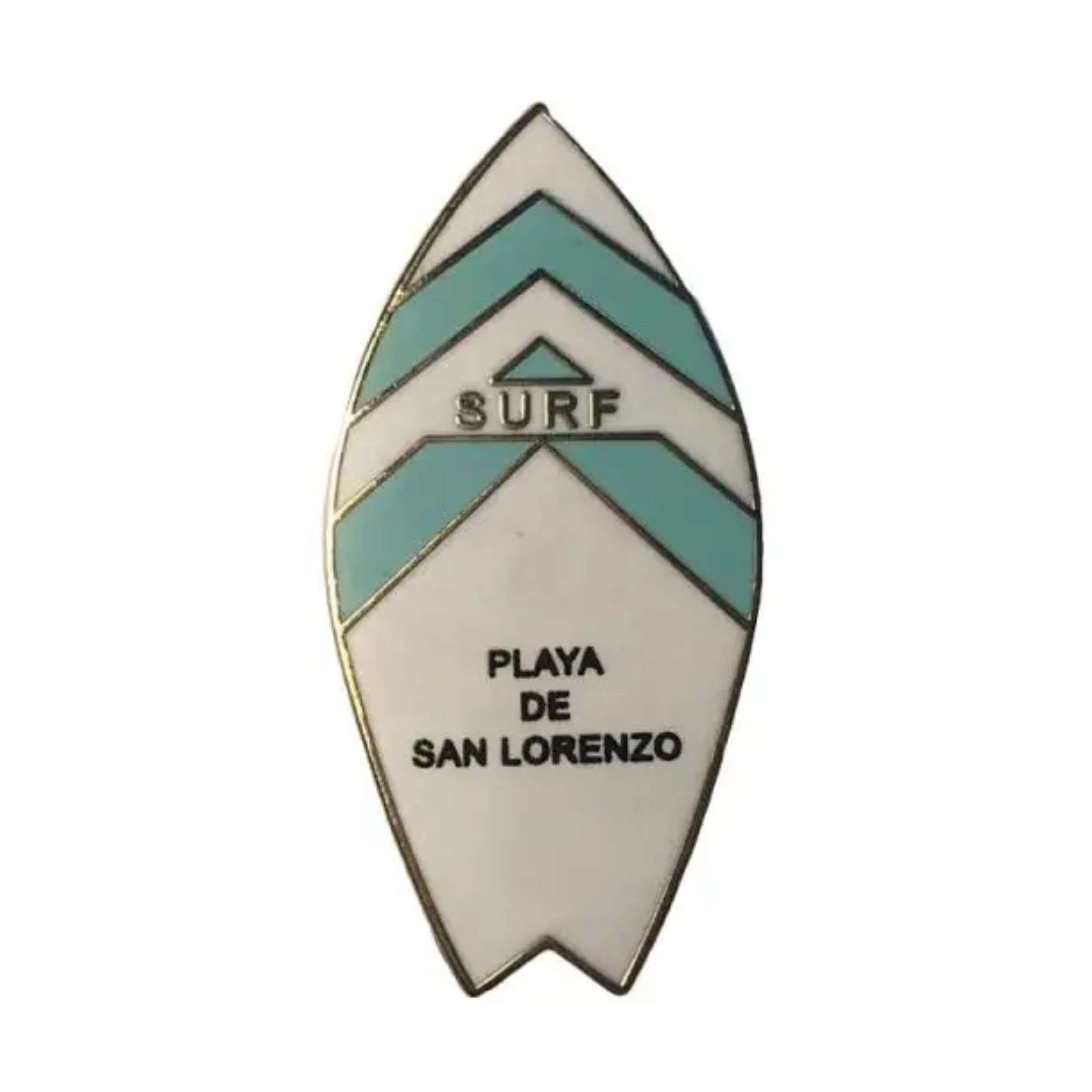 Pin's - Planche de surf blanche - Asturies – Ps012