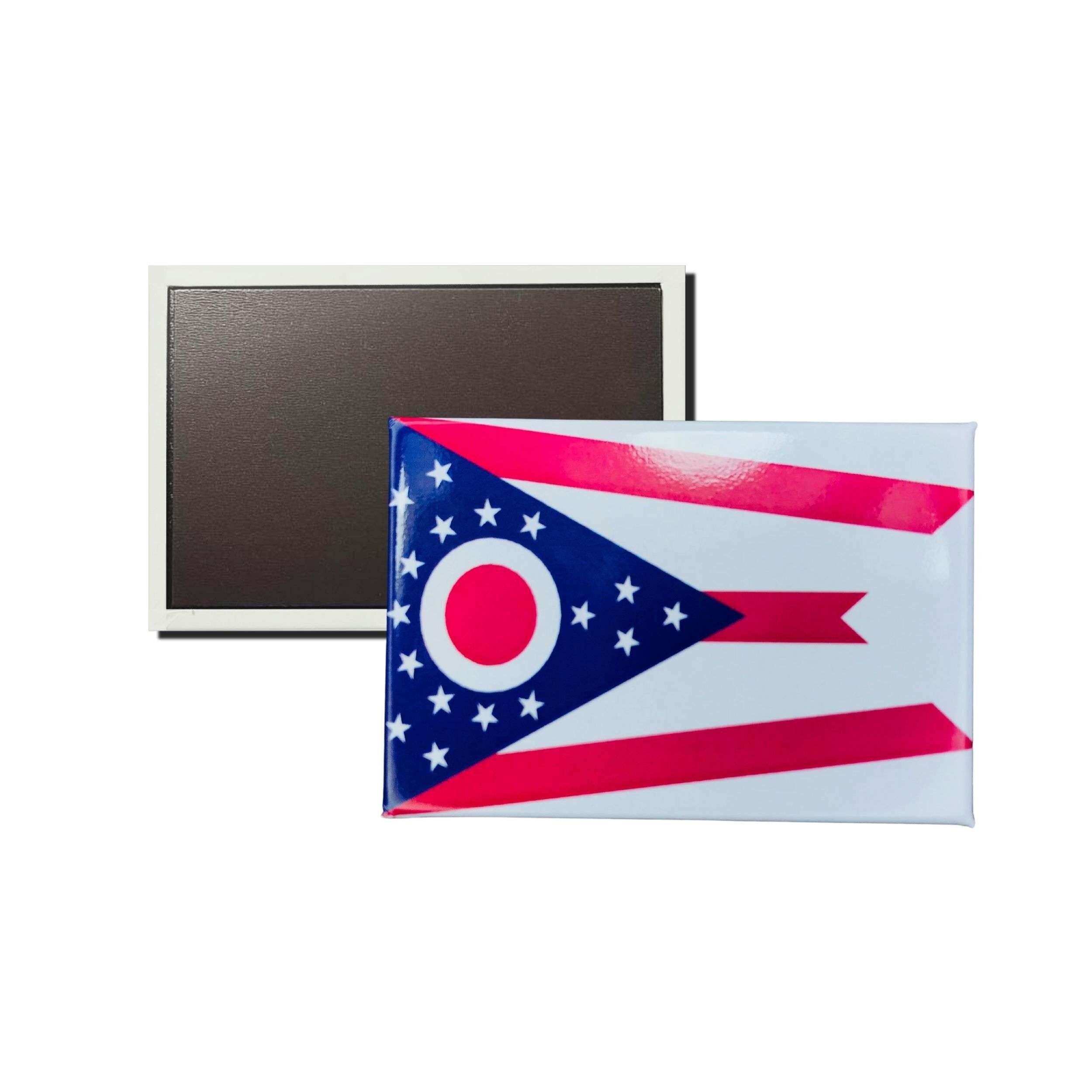 Aimant horizontal – Drapeau de l'État de l'Ohio – États-Unis