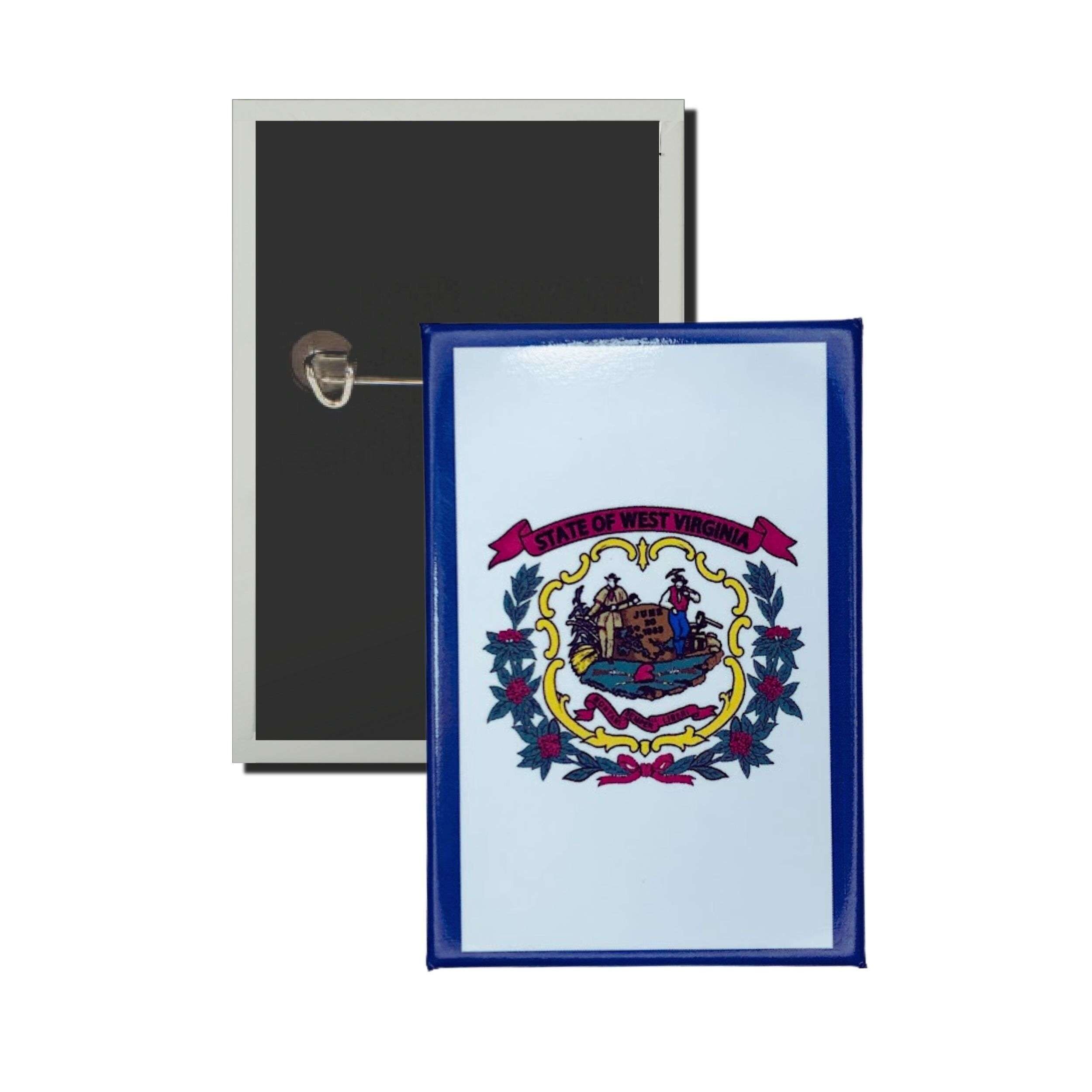 Chapa Vertical - Bandera Estado West Virginia - USA