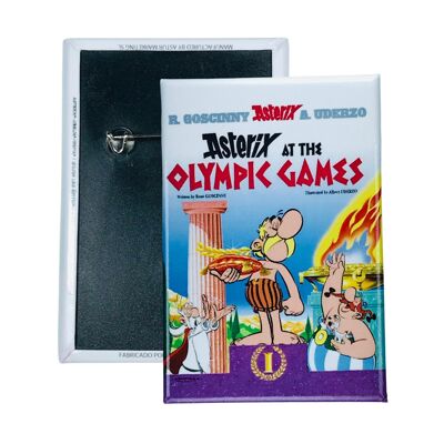 Badge © 12 - Asterix alle Olimpiadi - Copertina del fumetto - Inglese - A#252