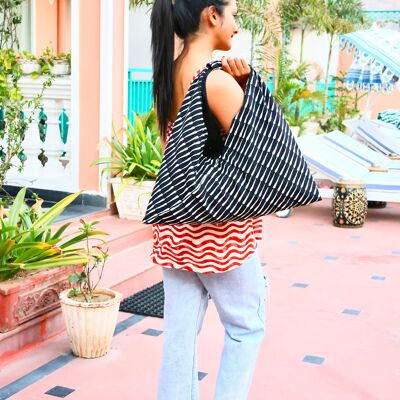 Bolsa de origami negra