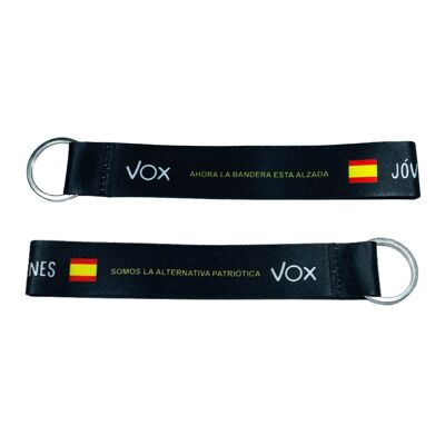 Llavero Tela - Vox Jóvenes Ahora La Bandera Esta Alzada - K040