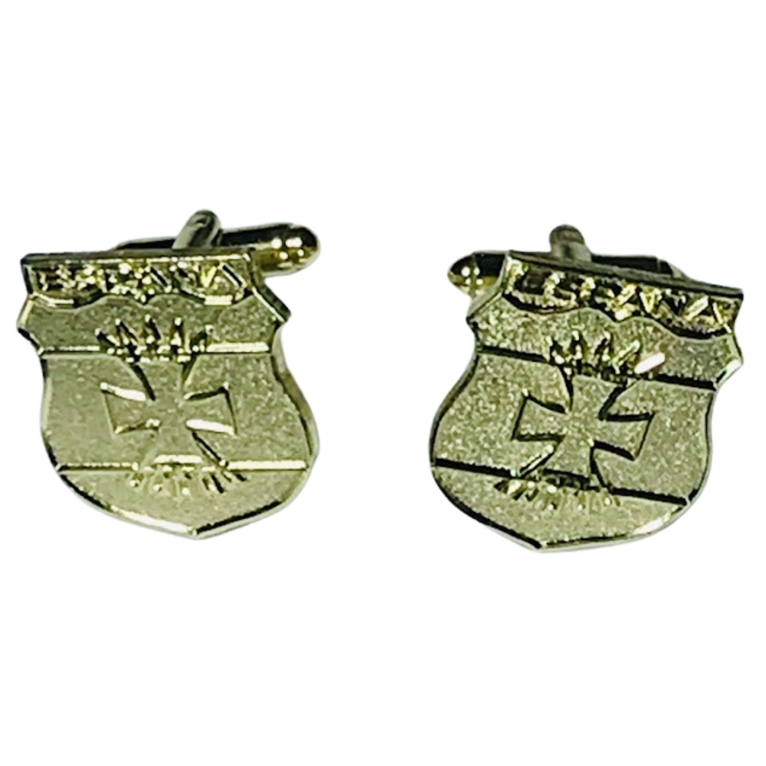 Gold-colored cufflinks - Blue Division - Spain