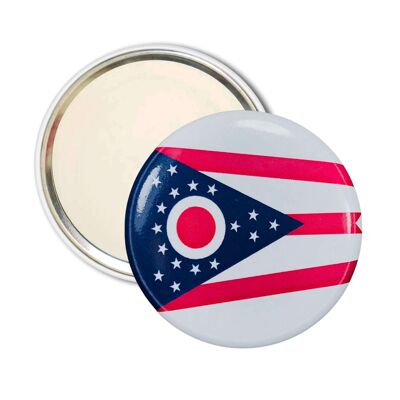 Espejo Bolsillo - Bandera Estado Ohio - USA