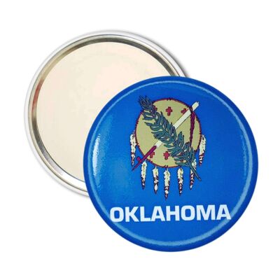 Espejo Bolsillo - Bandera Estado Oklahoma - USA