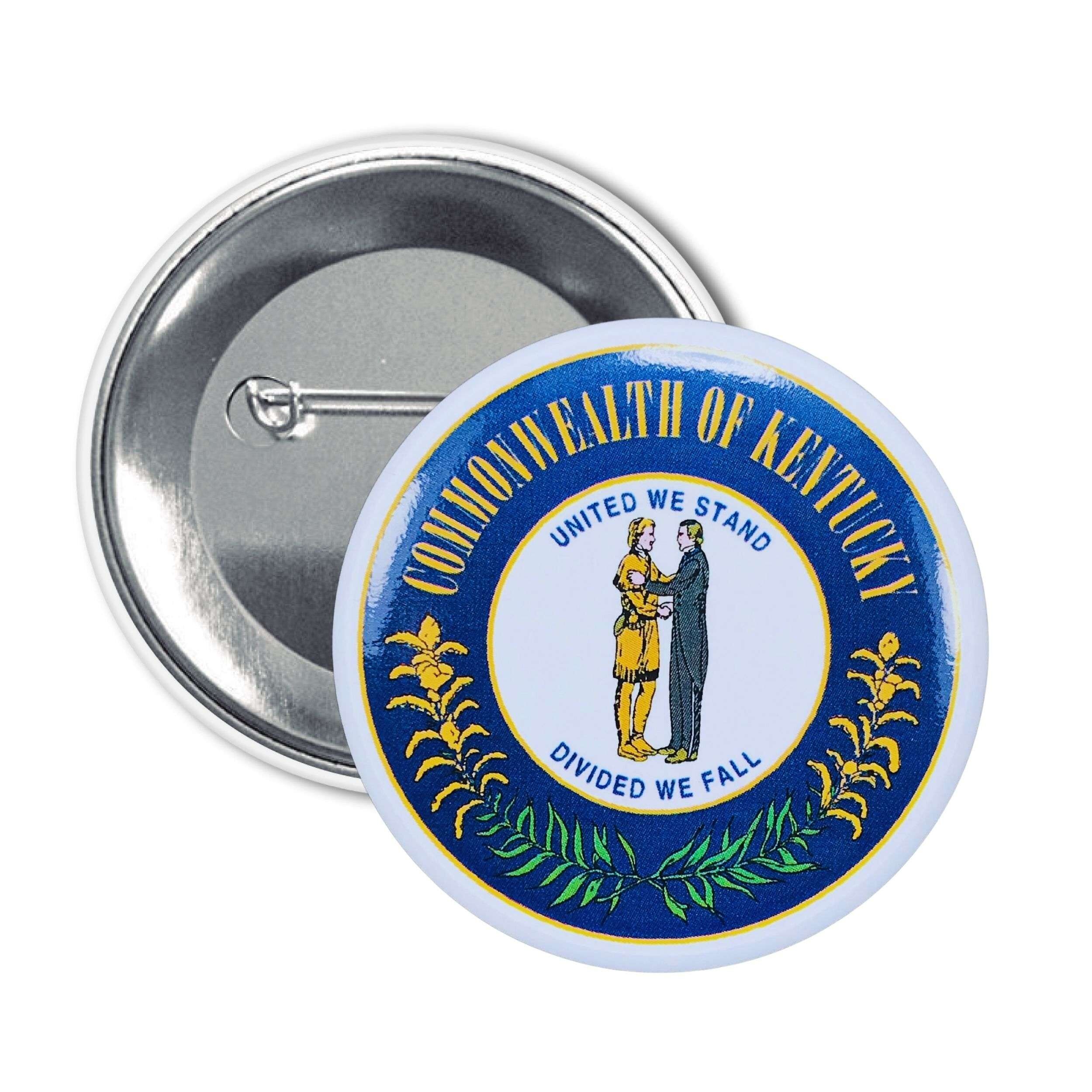 Round Badge - Kentucky State Shield - USA