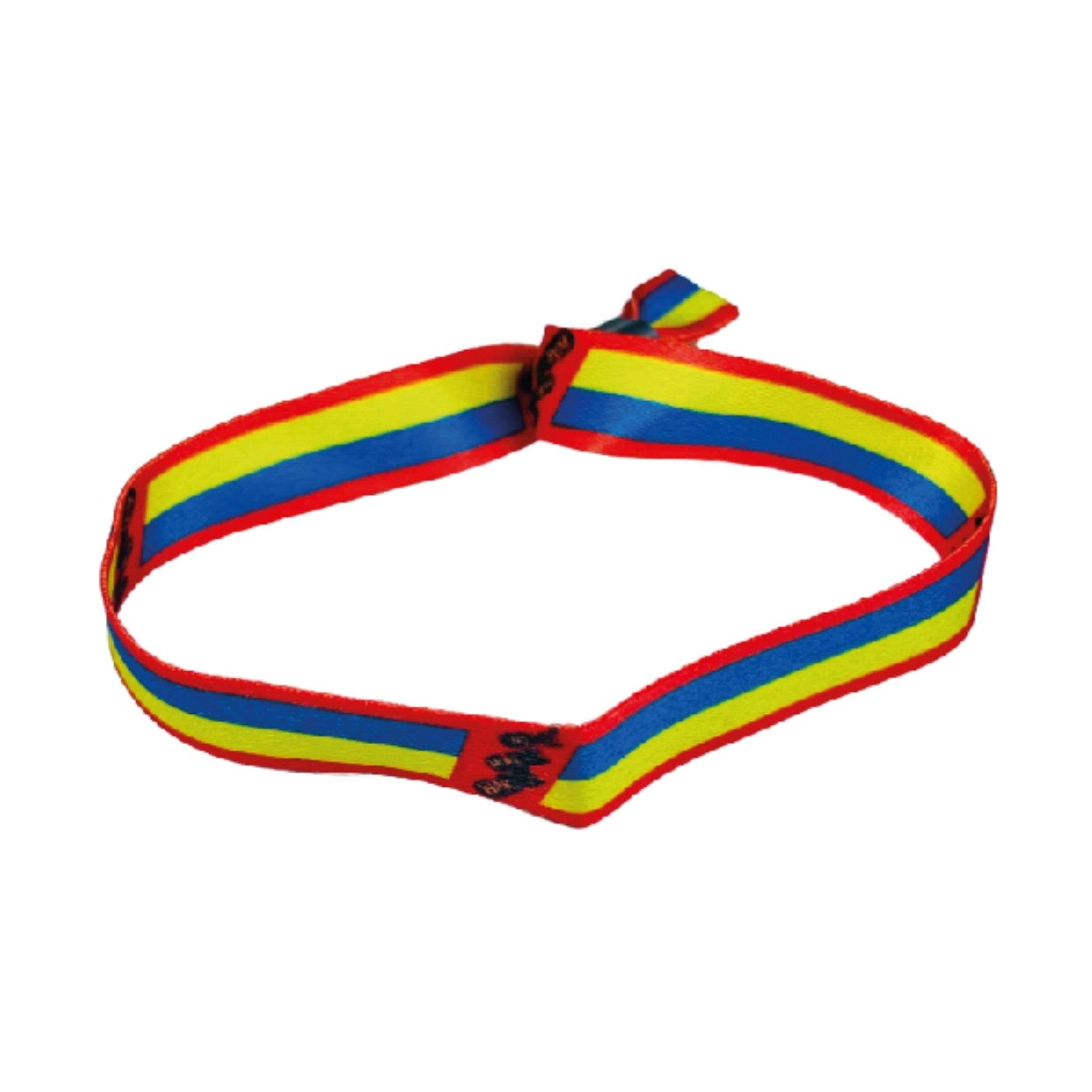 Armband – Nie wieder Krieg – Ukrainische Flagge – P1851