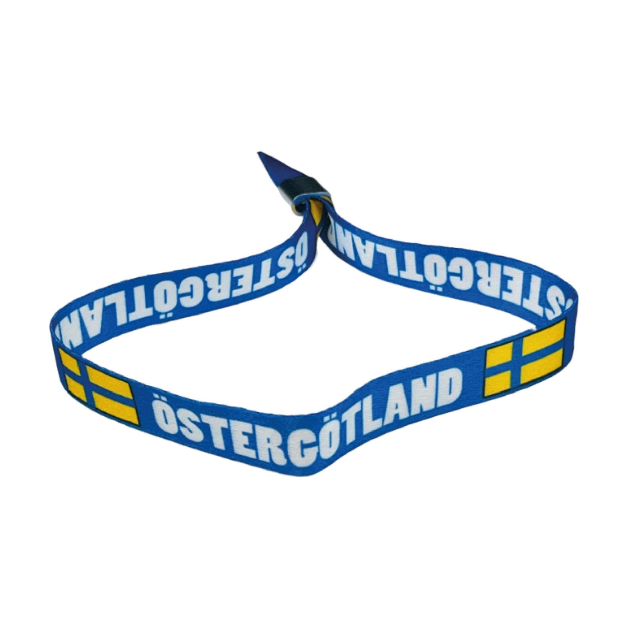 Bracelet – Drapeau d'Östergötland – Suède – P2105