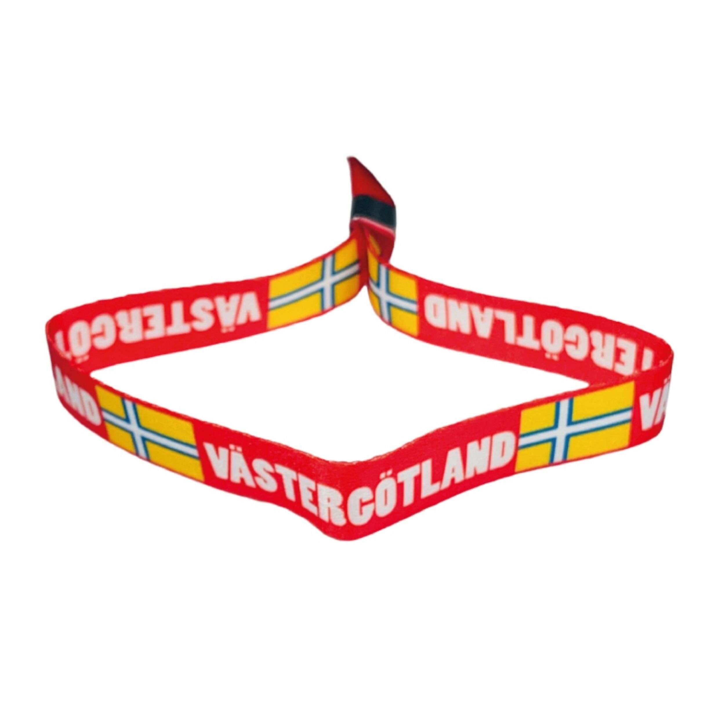 Bracelet – Drapeau de Västergotland – Suède – P2109