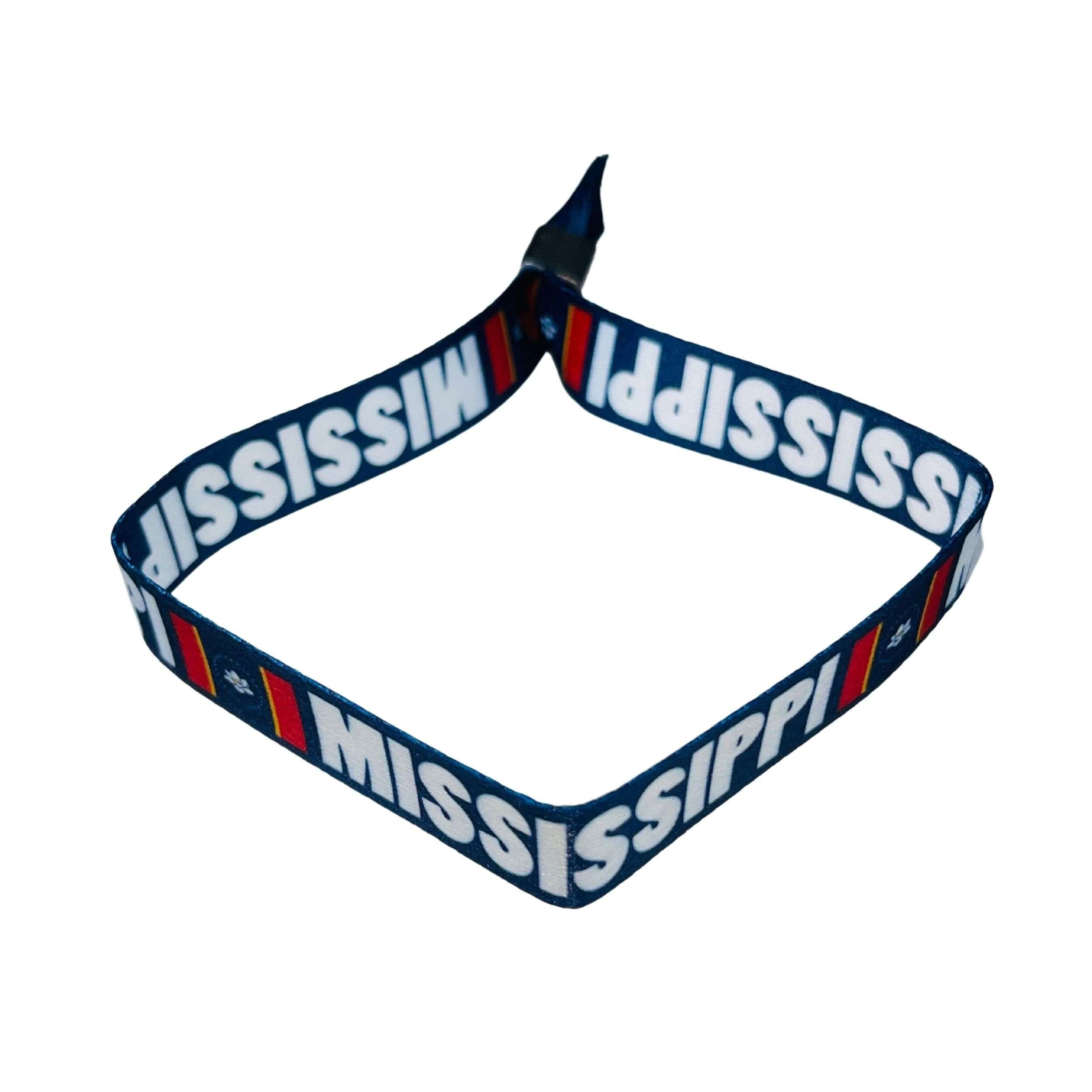 Bracelet – Drapeau de l'État du Mississippi – États-Unis – P1984