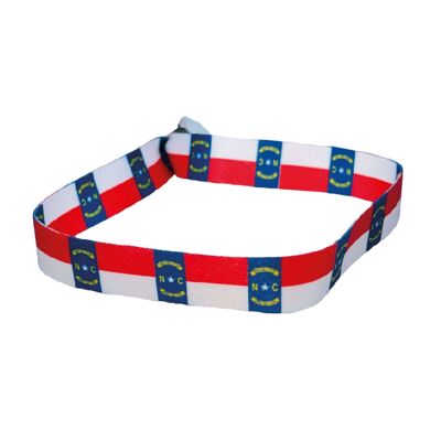 Bracelet – Drapeau de l'État de Caroline du Nord – États-Unis – P1966