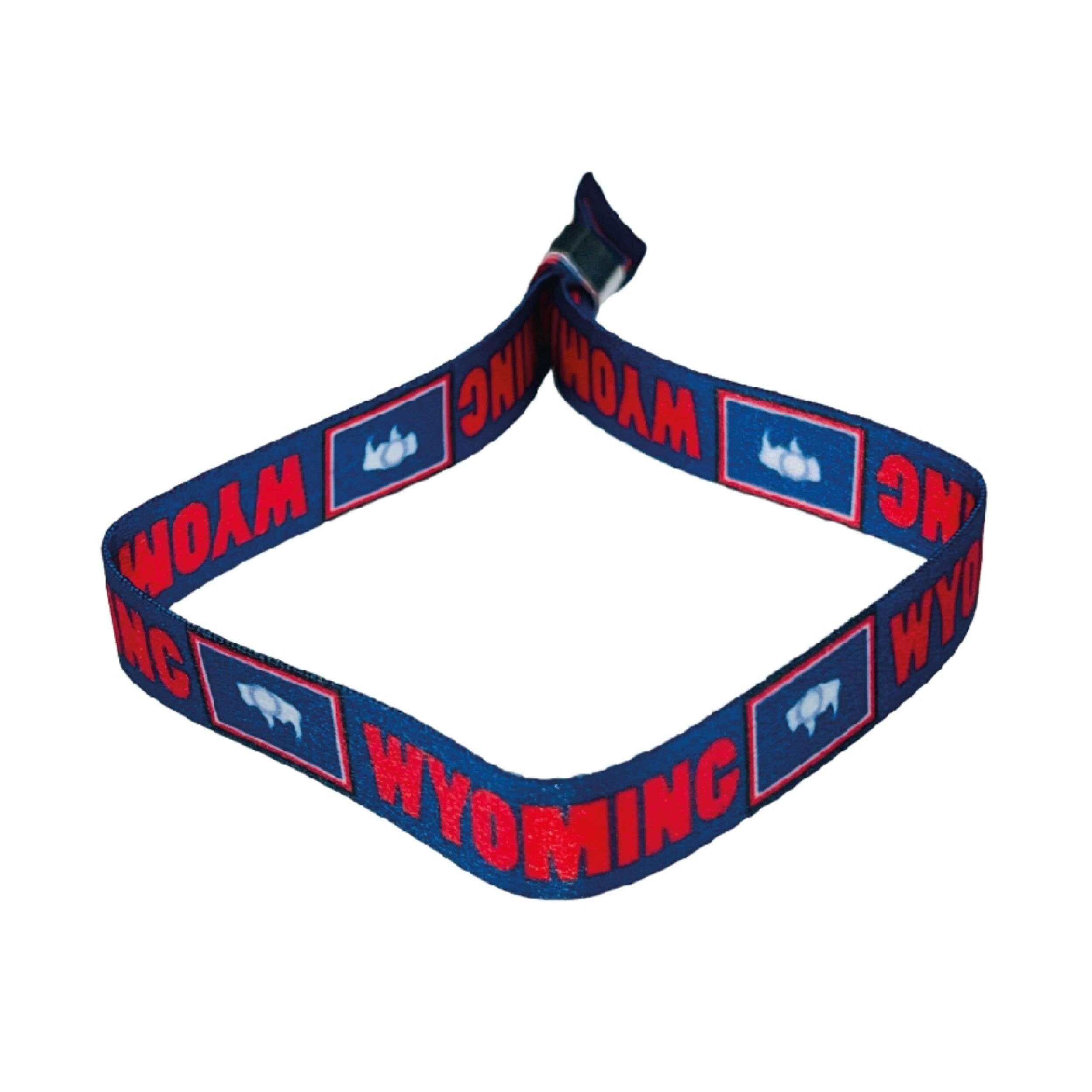 Bracelet – Drapeau de l'État du Wyoming – États-Unis – P1934