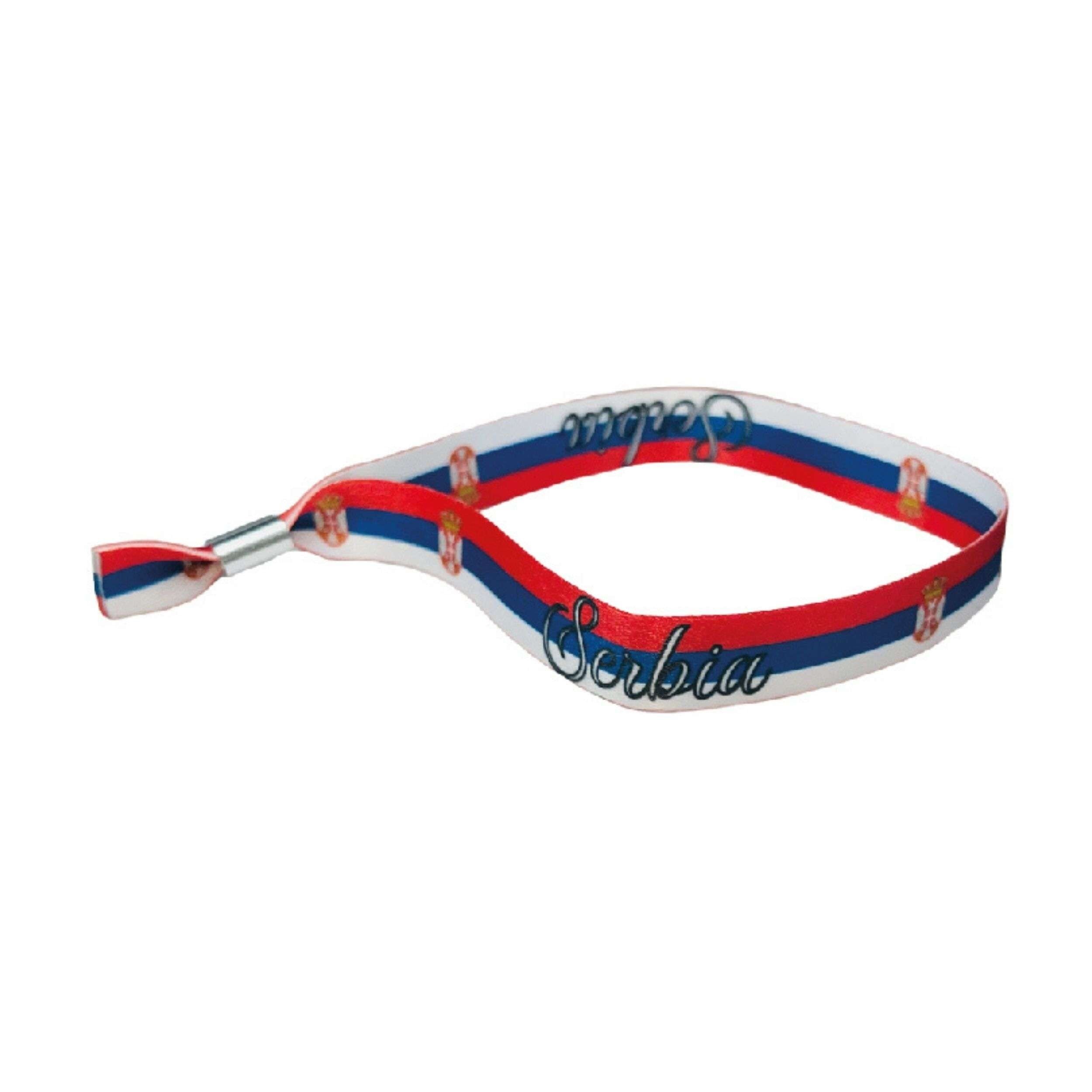 Bracelet - Drapeau de la Serbie - P1050