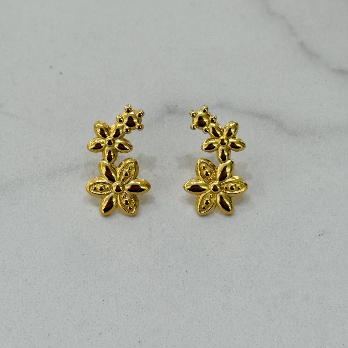 Mini Floral Stud Earrings