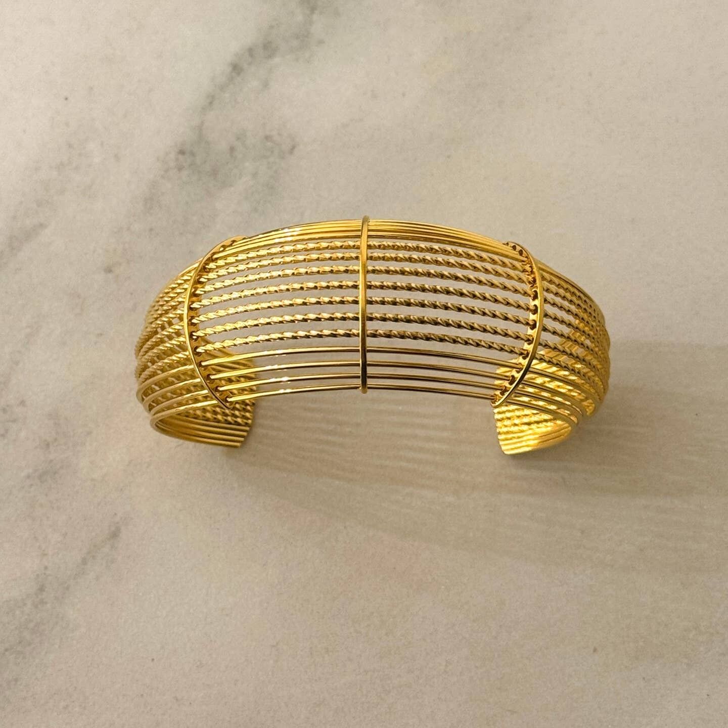 Hemi Stainless Steel Bangle Bracelet