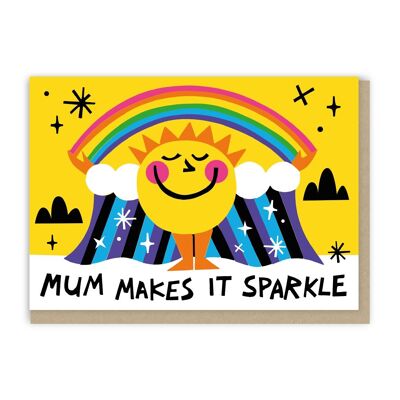 Carte « Maman fait briller les choses »