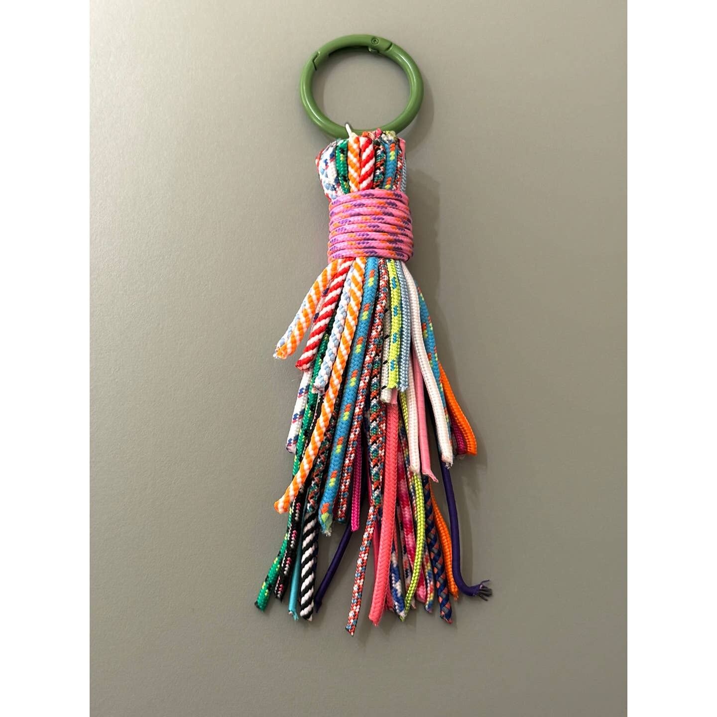 Neo Handbag Accessory w Colorful Fringes