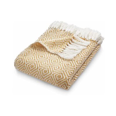 Coperta a rombi intrecciata Hug Rug Gold