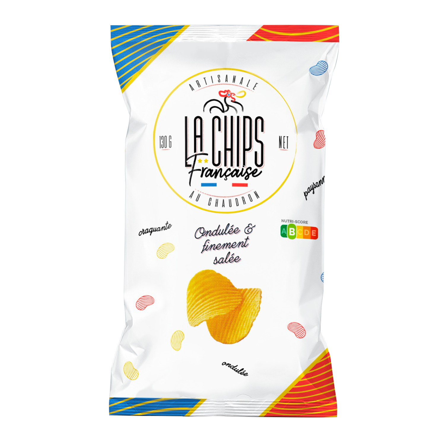 Chips finement salée ondulée 130g