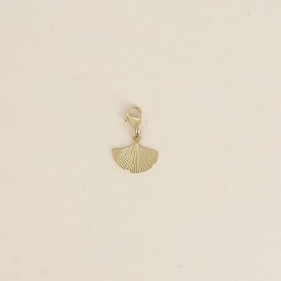 Stainless steel Ginkgo charm