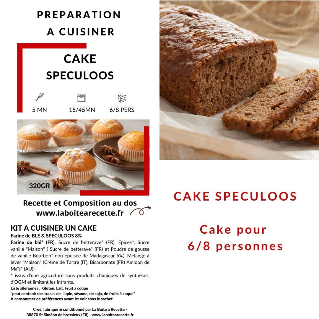 Preparation for cooking a speculoos cake