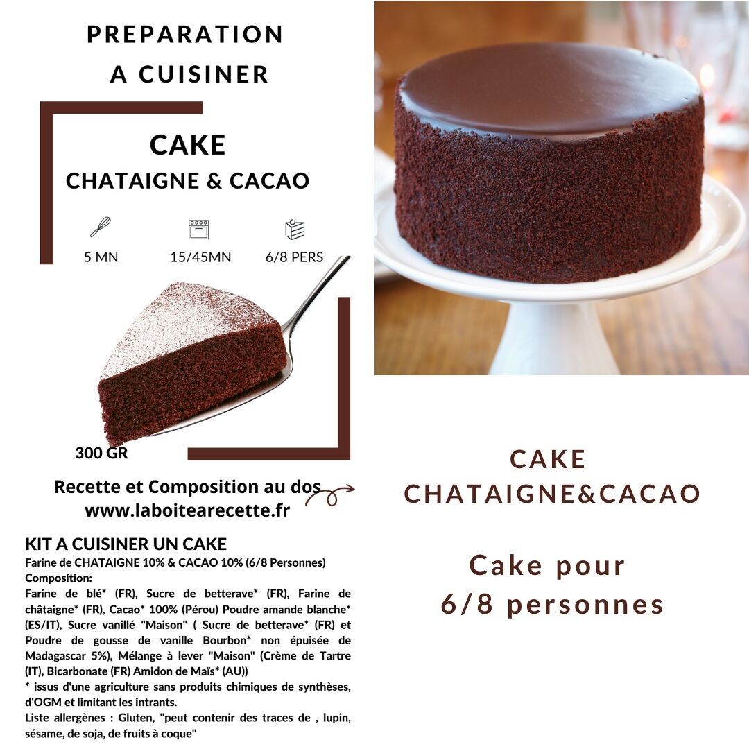 Preparation for Cooking a CHESTNUT COCOA CAKE