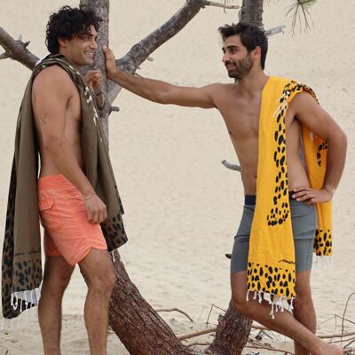 Fouta de algodón amarillo