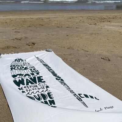 Fouta de algodón verde