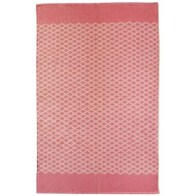 Alfombra tejida de enrejado Hug Rug Coral Pink